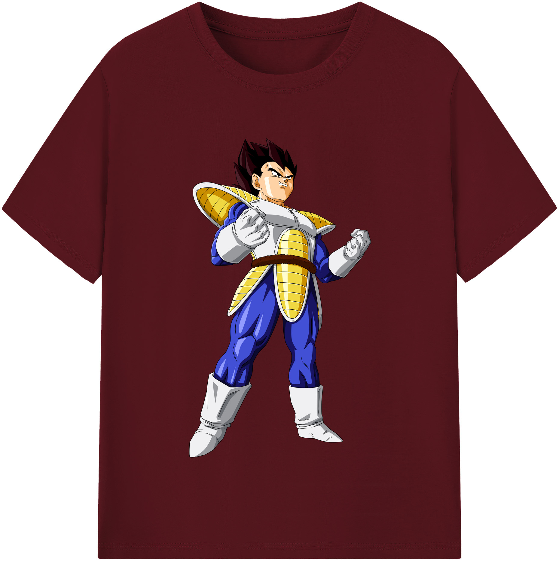（画像用） ドラゴンボール ベジータ四世（Bejīta Yonsei）DRAGON BALL Vegeta IV 綿100％半袖Tシャツ（フロントプリント）